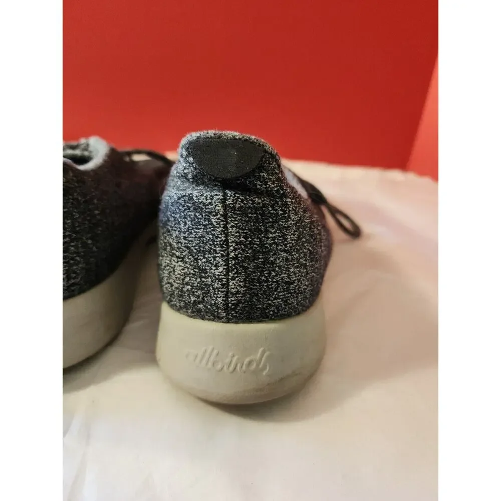 Allbirds Runners Shoes Natural Black Grey 0219 NV1 Merino Wool Men's US Size 12